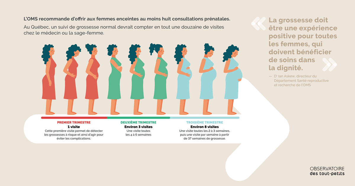 Infographie - Suivi grossesse OMS